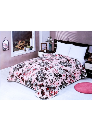 Mink Battaniye Lacasa 1095 Pudra Çift Kişilik