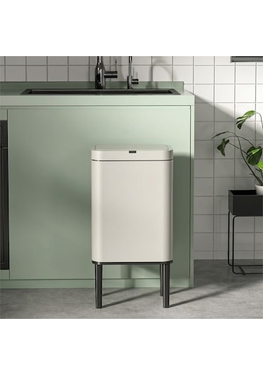Kobos Sensörlü Çöp Kovası Ayaklı 5l Açık Gri Kbscjah6602l