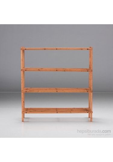 Çok Amaçlı Portatif 4 Katlı Ahşap Raf Diğer