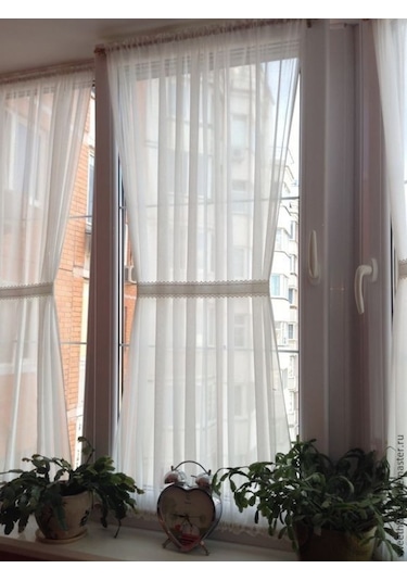 Çubuklu Mutfak Tülü Sade Ve Zarif Petek Dokulu Grek Tül (382521201)