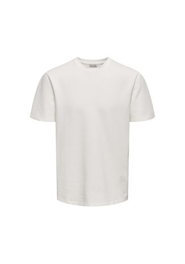 Only & Sons Erkek T Shirt 22028692 Ekru