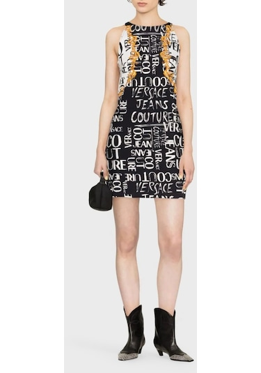 Versace Jeans Couture Bayan Elbise 74hao95p Es054l54 G89 Siyah Versace Jeans Couture Bayan Elbise 74hao95p Es054l54 G89 Siyah