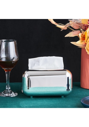 Altın-lüks Altın Doku Kutuları Depolama Peçete Tutucu Mutfak Doku Kutusu Kağıt Kutusu Organizatör Süsleme Zanaat Masaüstü Doku Tutucu