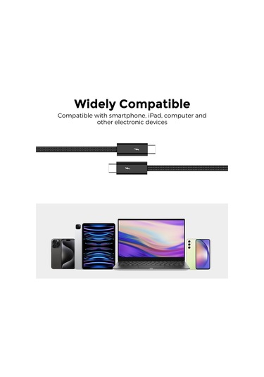 Ahastyle XC03 1 M 240 W Usb-c Kablosu