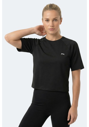 Slazenger Rave Kadın Siyah Tişört Siyah