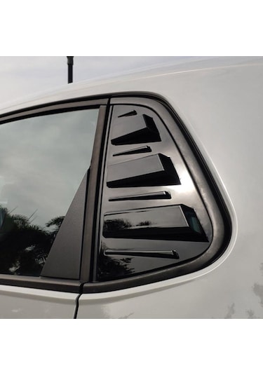 Volkswagen Polo Kelebek Cam Vizörü Piano Black 2019-