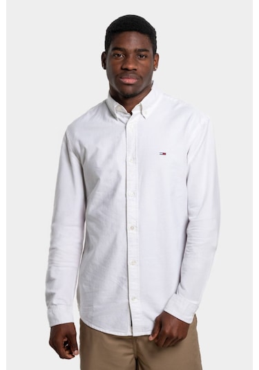 Tommy Jeans Erkek Gömlek-dm0dm21298 Beyaz
