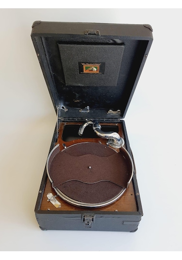 His Master's Voice Antika Çanta Gramofon 086 (ARIZALI)