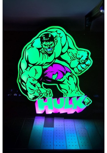 Hulk Tasarımlı Gece Lambası Çok Renkli