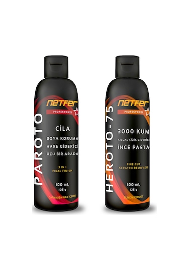 Netfer 2'li İnce Pasta Cila Set - 2x100 Ml