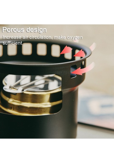 Kosona Alüminyum Pratik Alkollü Ofen: Dışarıda Pişirme Ve Çay Demleme İçin Dayanıklı, Taşınabilir Alet Yeşil Yeşil