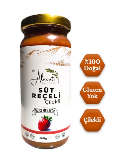 Çilekli Doğal Süt Reçeli 260g