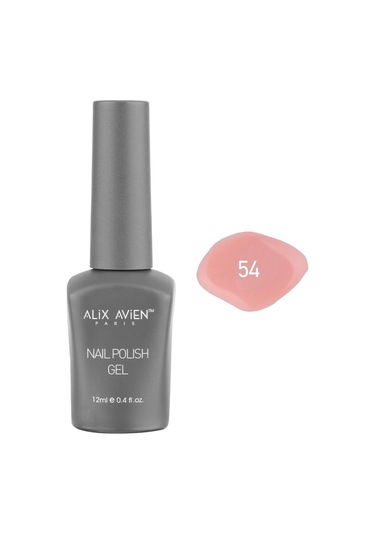 Alix Avien Pembe Somon Kalıcı Oje 54-yoğun Renk Veren Jel Oje 12 Ml-nail Uv Gel Polish 54