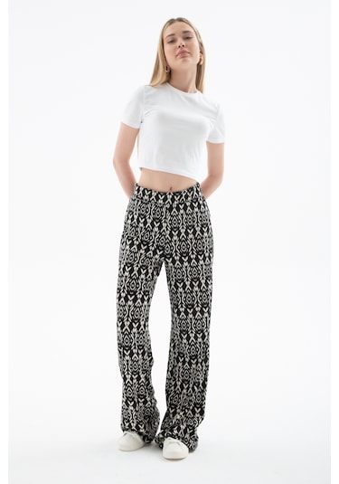 Fashion Friends Bayan Pantolon 25y0179k1 Siyah Siyah