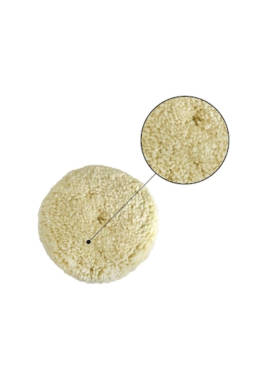 Shineyee 2 Adet 7 İnç Koyun Yünü Parlatma Diski - Otomobil Cila Ve Parlatma İçin Tek Yüzlü Paspas