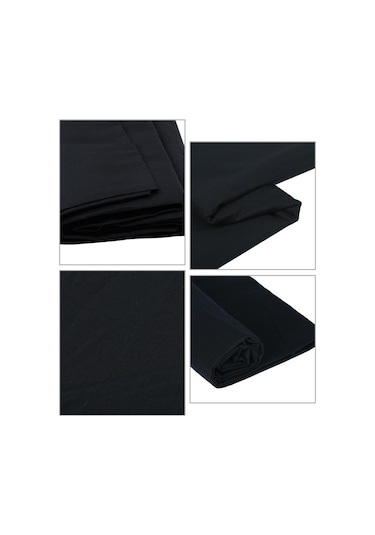 Gdx Kumaş Fon Siyah 3x6 Metre Katlanabilir / Yıkanabilir