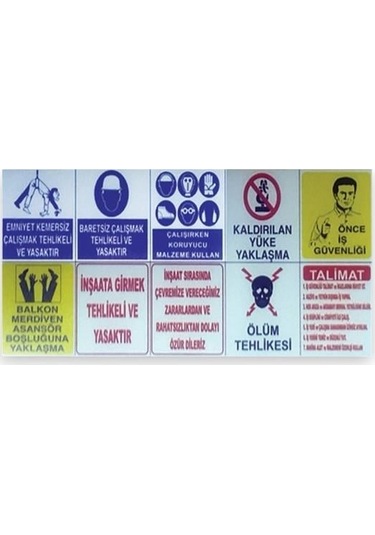 İkaz Levhası 35x25cm 10'lu Paket
