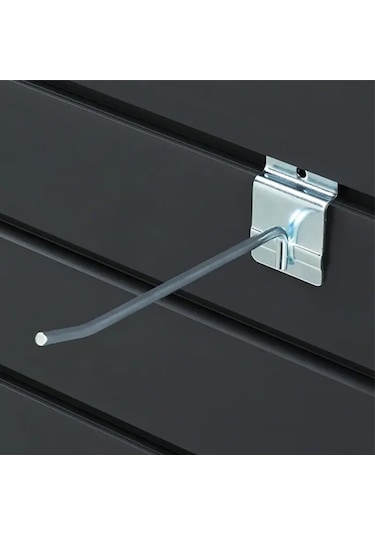 10 Adet 30 Cm Kanallı Pano Kancası, Aksesuar Ve Bijuteri Kancası Metal