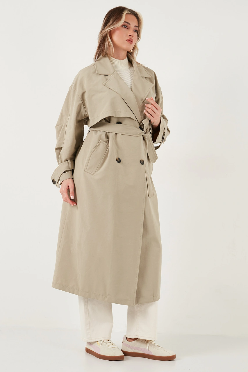 Lela Bayan Trençkot 6839605 Açık Yeşil Açık Yeşil