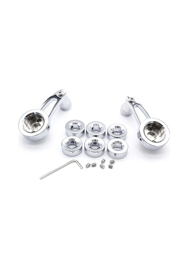 Mufunye İnç Pencere Krank Kolu Takımı Krom Kütük Alüminyum 2 Adet Chevy Ford Chrysler Hot Rod İçin Yedek