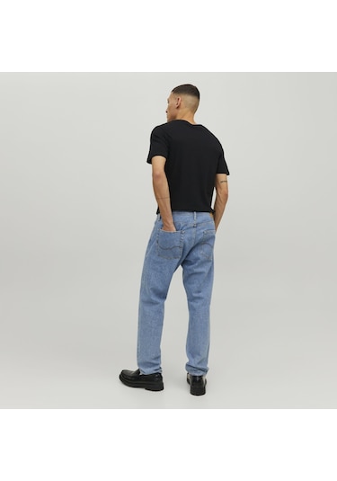 Jack & Jones Bisiklet Yaka Basic Tisört-Organic 12156101 Siyah