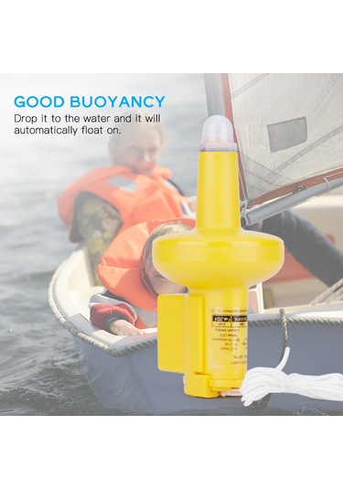 Ranyeek Kurtarma Halısı Işıklı Feneri - 2 Saat Süreyle 2 Cd Parlaklık, Plastik Malzeme, Dahili Litiyum Pil Sarı