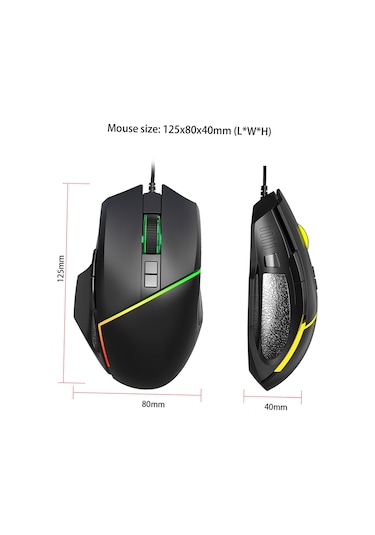 Jeemson Oyuncu Klavye Ve Fare Seti - 35 Tuşlu Tek Elle Klavye Rgb Işık Efektleri, 4 Seviye Dpı Ayarlı Oyuncu Fare, Usb 2.0 Arayüzü, Çeşitli İşletim Sistemlerine Uyumlu Diğer Jeemson Oyuncu Klavye Ve Fare Seti - 35 Tuşlu Tek Elle Klavye Rgb Işık Efektleri, 4 Seviye Dpı Ayarlı Oyuncu Fare, Usb 2.0 Arayüzü, Çeşitli İşletim Sistemlerine Uyumlu Diğer