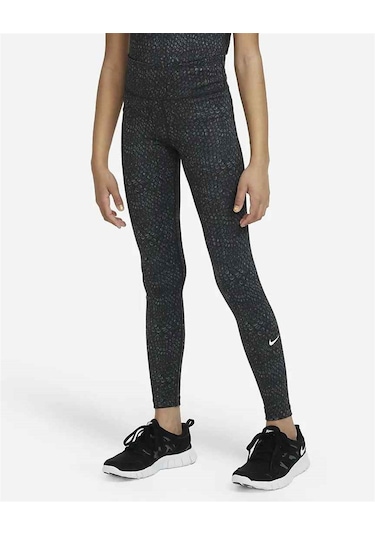 Nıke Drı-fıt One All Over Print Tıght Kız Çocuk Tayt Fb1077 010 010