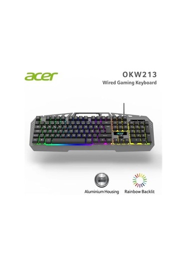 Klavye Oyuncu Gaming Rgb Aydınlatmalı Acer Okw2135