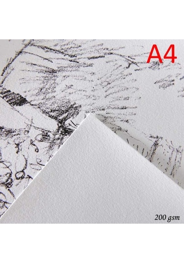 Canson 1557 Beyaz Resim/Çizim Kağıdı 200 Gr. A4 10'Lu Paket