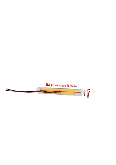 10 Adet Beyaz Parmak Lamba 9 Led 12v 24v