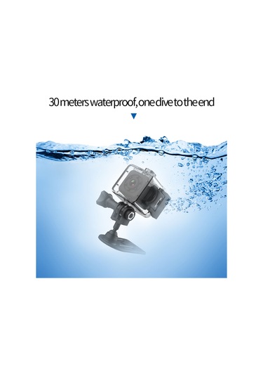 Samdoo Sq29 Wi-fi Destekli Manyetik Su Geçirmez Spor Kamerası, 640p Çözünürlük, 300mah Pil Siyah