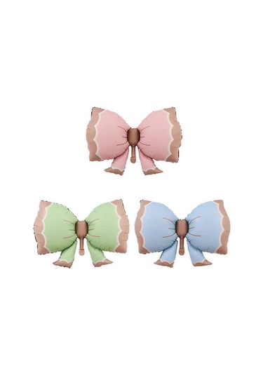 Retro Fiyonk Pastel Folyo Balon Büyük Boy Yeşil 91-60 Cm Yeşil