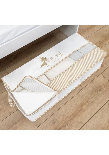 Pencereli Baza Hurç Baza Altı Düzenleyici Hurç 70 32 30 Cm Gri-beyaz