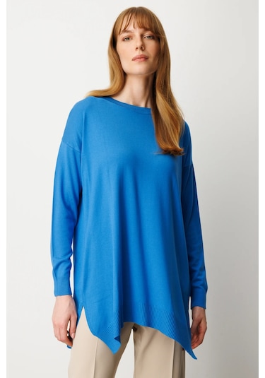 On Fashion On Salaş Verev Sıfır Yaka Tunik Bej