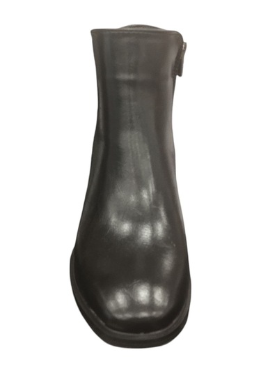 Ventes 120861z Küt Burun Fermuarlı Tokalı 6 Cm Kalın Topuk Günlük Şık Kadın Bot Siyah