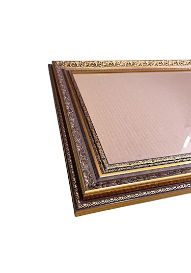 Avukatlık Ruhsatname Çerçevesi - 33x48 - Hakiki Camlı Gold Varak