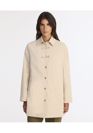 Yargıcı Regular Gömlek Yaka Uzun Kol Pardösü 25kkpr5007x 017 Bej