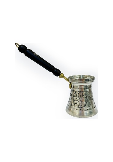 Paşa İşlemeli 4 Kişilik Kalaylı Bakır Cezve