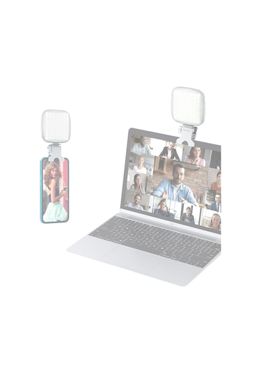 Youtek "v15 Klipsli Akıllı Telefon Aydınlatma Lambası - 2500k-9000k Renk Sıcaklığı, 1000mah Pil"