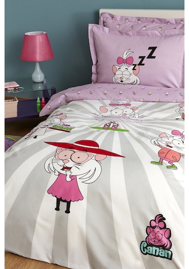 Karaca Home X Kral Şakir Canan Tek Kişilik Nevresim Takımı 200.22.14.0392