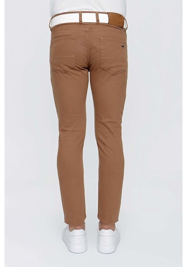 098 Kakao Jean Pantolon Kahverengi