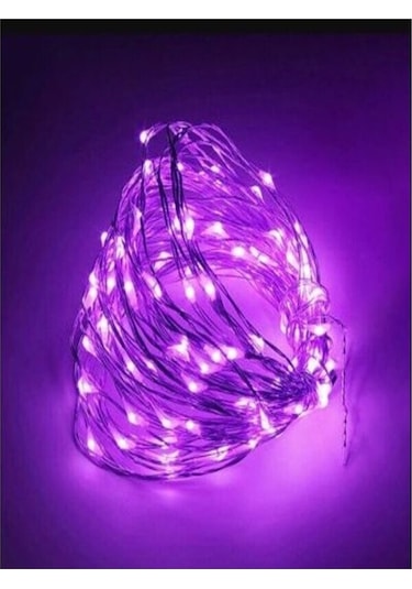 10 Metre Peri Led Yüksek Kaliteli 3 Fonksiyonlu Animasyonlu Led Işık - Mor