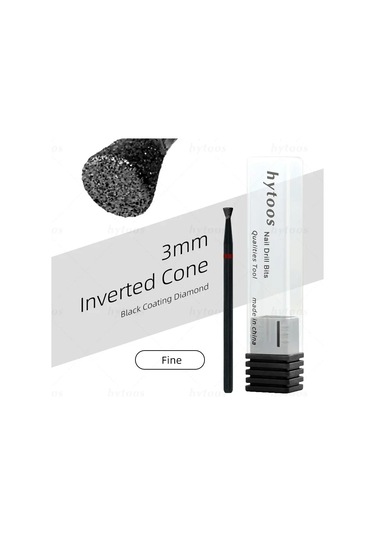 Hytoos Pro Siyah Elmas Tırnak Matkap Uçları Rus Tırnak Eti Ucu Tırnak Matkap Ölü Cilt Tırnak Eti Temizleyici Çivi Ön Tedavi Araçları Sarı Mavi