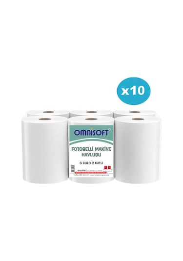 Omnisoft Fotoselli Hareketli Kağıt Havlu 10 x 6'lı 21 CM