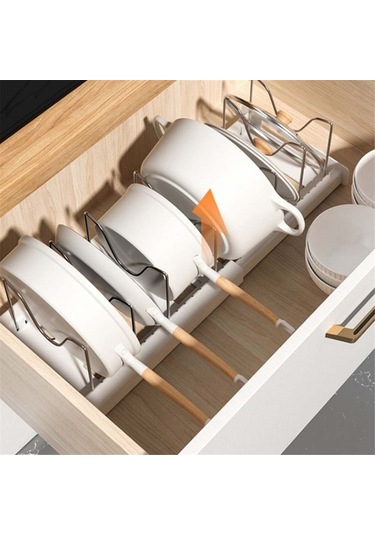 Dinosaurs Genişletilebilir Tezgah Raf Organizatörü - Beyaz01 Altın