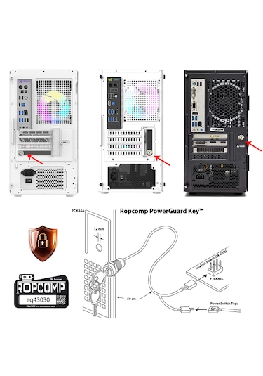 Ropcomp Powerguard Key - Pc Power Sw Güvenlik Anahtarı