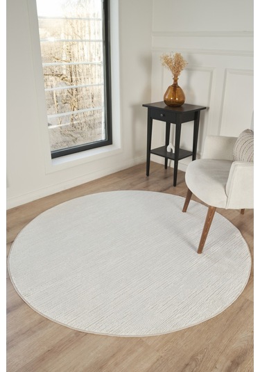 Bej Renkli Premium Halı Modern Dokuma Kalitesiyle Salon Ve Oturma Odası İçin Krem