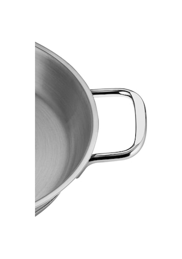 Nehir Silver Çelik Omlet Sahan Kapaksız 20 Cm Gri