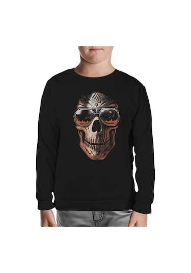 Lord Tshirt Kuru Kafa Siyah Çocuk Sweatshirt